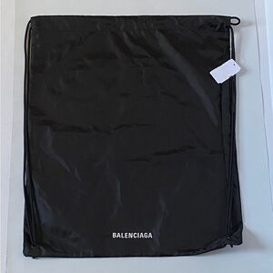 Balenciaga nylon drawstring bag/ dust bag